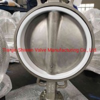 Di/Wcb/CF8 Wafer Butterfly Valve with Warm Gear