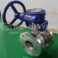 High Performance Gear Box CF8/CF8m Wcb Segment V Notch Ball Valve