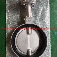 JIS 10K Aluminum Wafer Type Butterfly Valve with Gear