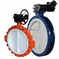 Butterfly Valve PTFE Lined Anti-Corrosion High Temperature