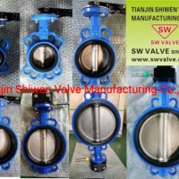 Ci/Di/Wcb/CF8/CF8m Wafer Butterfly Valve with EPDM/PTFE Seat