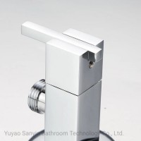 Sanitary Ware Square Bathroom Diverter Zinc Angle Valve