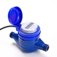 Blue Small Iron Modbus Wired Remote Reading Smart Electronic Water Meter