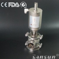 Sanitary Stainless Steel 304/316L Pneumatic Tank Bottom Valve