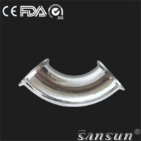 Sanitary Stainless Steel Food Processing Hygienic 3A 90 Degree Clamped Elbow