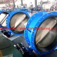 Ductile Iron/Wcb Flanged Butterfly Valve with Gearbox Operate