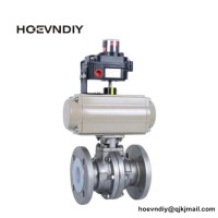 Zero Leak PFA/PTFE/Teflon Fluorine Lined Ball Valve Flanged