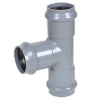 High Quality Plastic Pipe Fitting Equal Tee Rubber Ring Joint UPVC Pipe Fitting Reducing Tee UPVC Pr