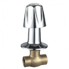 Zinc Alloy Handle Brass Stop Valve图1