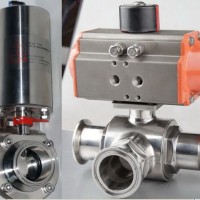 Sanitary Stainless Steel Electric Pneumatic Butterfly Valve