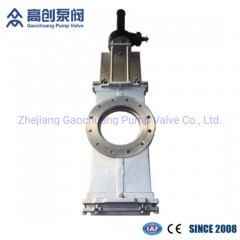 Through Conduit Gear Industrial Knife Gate Valve for Pulp and Paper图1