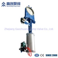 Pneumatic Carbon Cast Steel Wafer Industrial Knife Gate Valve