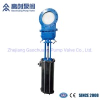 Pneumatic Bolted Bonnet Industrial Knife Gate Valve