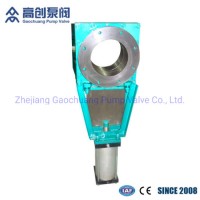 Pneumaitc Slurry Rubber Sleeves Lined Industrial Knife Gate Valve