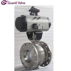 Stainless Steel Pneumatic Ball Valve for Water Treatment图1