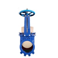 Wcb Knife Gate Valve with Hand Wheel