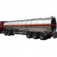 Drz Ammonium Nitrate Emulsion Tank Semi Trailer Insulated Cladding Stainless Steel Shell 27.3cbm Un2