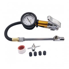 Dial Tire Inflator Gauge with Air Chuck Heavy Duty Tire Gauge Inflator图1