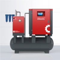 Direct Driven Portable Industrial Oilless Rotary Screw Air Compressor Energy Saving High Efficiency