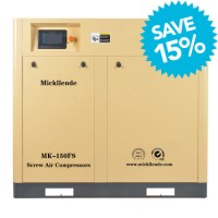 2019 Hot Sale Mickllende 150 HP 110 Kw Direct Driving Screw Compressor with Refrigerated Dryer