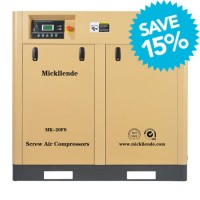 Mickllende 20HP 15kw 60-103 Cfm Oil Lubricated Industrical Rotary Screw Compressor