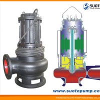 Non-Clog Waste Water Centrifugal Sewage Submersible Drainage Pump with Auto Coupling (WQ)   Deep Wel