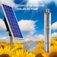 3SSH1.3/50-D24/140 solar DC screw pump solar submersible water pump