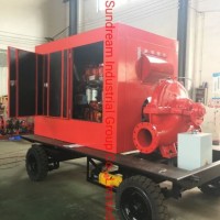 Vacuum Prime Assistant Diesel Engine Split Case Dewatering Centrifugal Water Pump