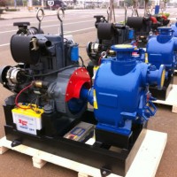 Self Priming Trash Sewage Diesel Engine Water Pump