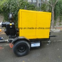 Auto Priming Trash Diesel Driven Centrifugal Pump with Trailer