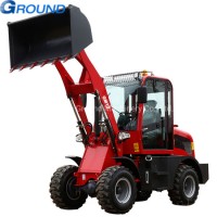 1ton mini wheel loader with 0.7m³ bucket  bulldozer with shovel with cheap price