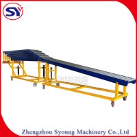 New Design Companding Roller Conveyor for Truck Container Unloading