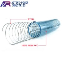 Clear PVC Spiral Steel Wire Spring Reinforced Suction Hose