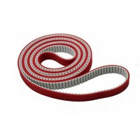 Tooth Shape Industrial Machinery Red Rubber Coating Timing Belt