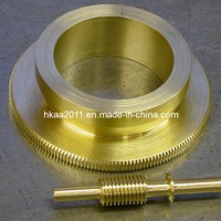 Brass Precise Telescope Worm Gear and Worm Shaft  Worm Wheel Shaft