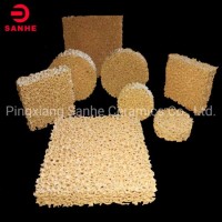 Square Shape Zirconia Ceramic Foam Filter for Iron Casting and Foundry