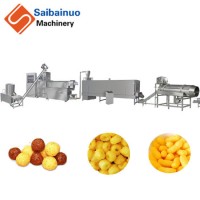 Saibainuo Automatic Corn Puff Core Filled Filling Stick Snack Food Cheese Ball Breakfast Cereal Flak