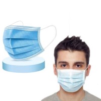 Professional Production Blue  Customizable Color 3-Layer Disposable Protective Mask