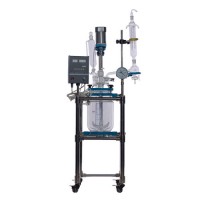 Ce Approved Laboratory Stirred Jacketed Glass Reactors 10L 20L 50L