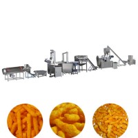 Automatic Extruded Fried Corn Snacks Food Kurkure Plant