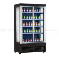 Modern Design Glass Door Bottle Cooler with Aluminum Door Frame & Digital Controller