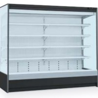 Upright Showcase Double Air Curtain Cooler for Fresh Food for Fruit/Vegetable/Yogurt/Cake/Fruit/Milk