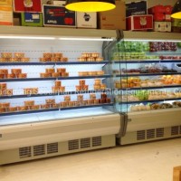 Commercial Open Display Chiller for Vegetable and Fruit Display in Supermarket