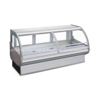 Open Fresh Meat Chiller Self Serve Display Counter Refrigerated Case for Supermarket