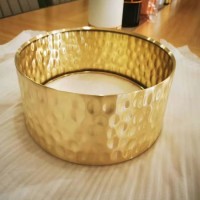 14X6.5 Inches Customized Hammered Brass Snare Drum Shells