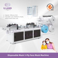 Disposable Mask 3ply Face Mask Machine