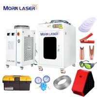 Morn Laser 1000W Sheet Metal CNC 8m Welder Wobble Head for Stainless Aluminum with Automatic Wire Fe