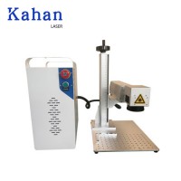 20W 30W 50W CNC Plastic Metal Printing Engraving Machine 3D Logo Fiber Laser Marking Machine with Ro