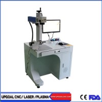 20W Metal Materials Fiber Laser Marking Machine with Rotary Device