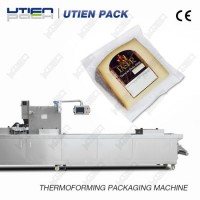 Drawing Film Sealing Automatic Thermoforming Vacuum Blister Packing/Packaging Machine for Cheese (DZ